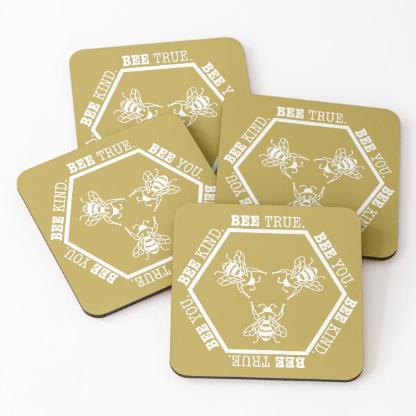 Item preview, BEE Kind. BEE True. BEE You! - Transparent White designed and sold by Tim Veiga.