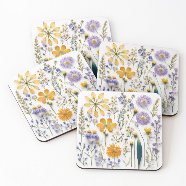 Item preview, Realistic delicate 3D wild flowers - expressive botanical pattern. designed and sold by My-fake-places.