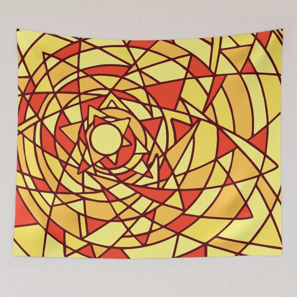Item preview, Orange and Yellow Fire Sun  designed and sold by inklets.