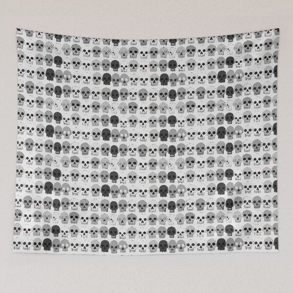 Item preview, Grayscale Skulls Pattern designed and sold by GoodSamSupplyCo.