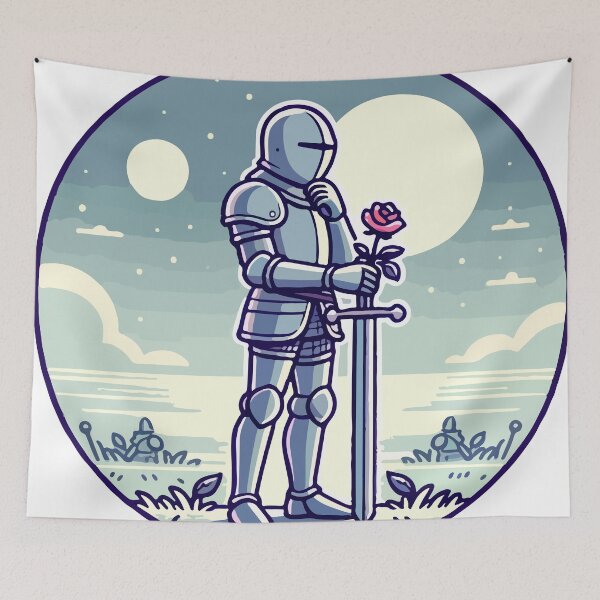 Item preview, Moonlit Reflection: Knight's Solace by the Shore designed and sold by OniumEth.