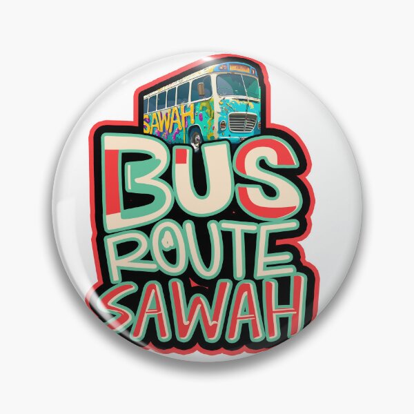 Item preview, "Bus Route Sawah Commuter Design: Navigate Style with Every Stop" designed and sold by BRIAN PIERRE-ALEXANDER.
