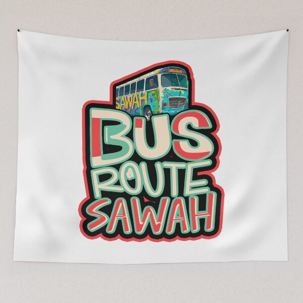 Item preview, "Bus Route Sawah Commuter Design: Navigate Style with Every Stop" designed and sold by BRIAN PIERRE-ALEXANDER.