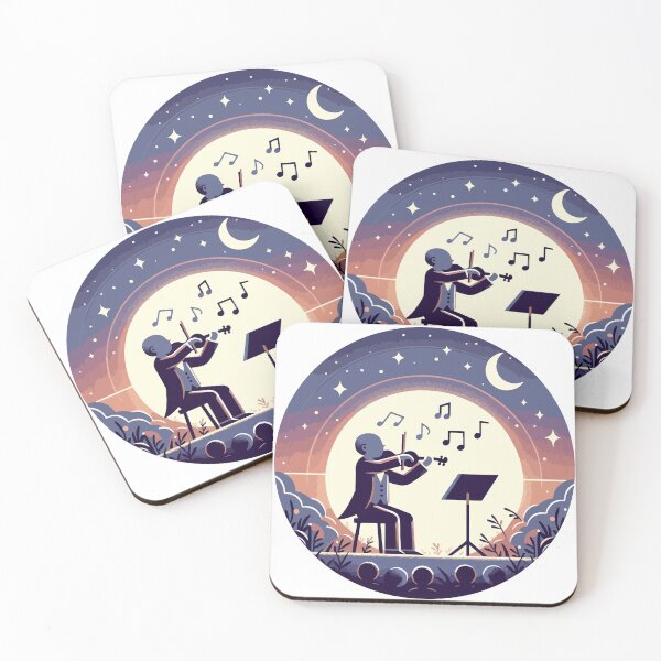 Item preview, Twilight Serenade: The Violinist's Moonlit Melody designed and sold by OniumEth.