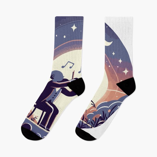 Item preview, Twilight Serenade: The Violinist's Moonlit Melody designed and sold by OniumEth.