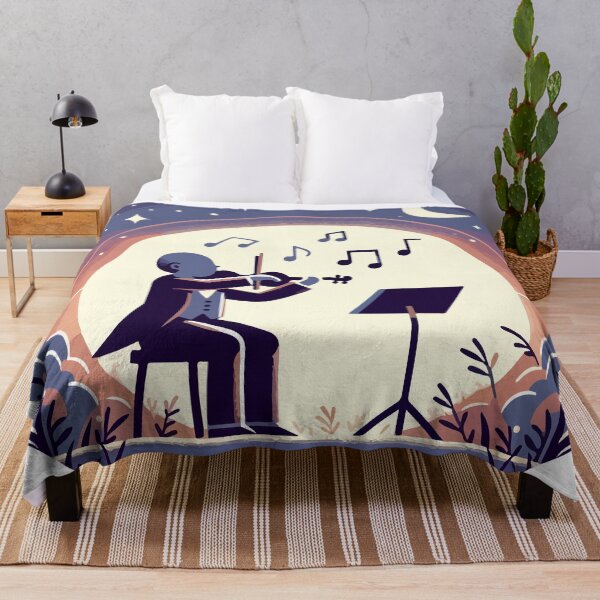 Item preview, Twilight Serenade: The Violinist's Moonlit Melody designed and sold by OniumEth.