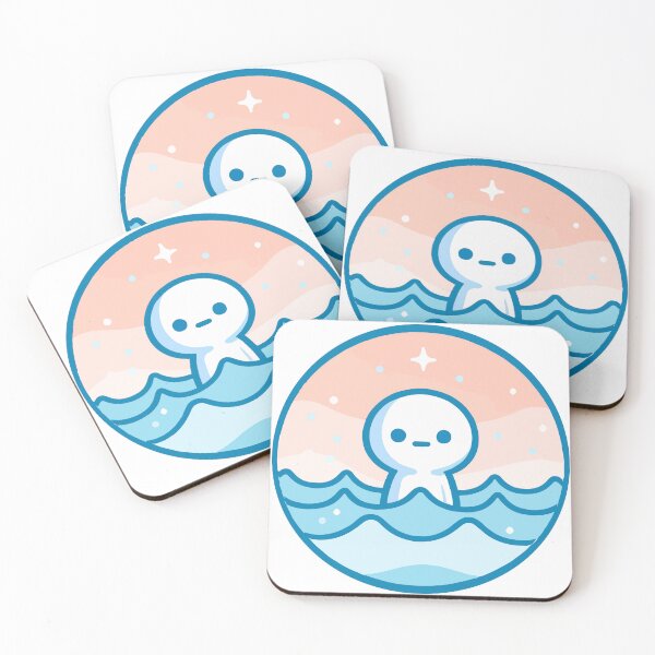 Item preview, Cute Character in Pastel Ocean Sunset designed and sold by OniumEth.