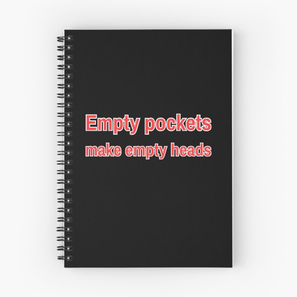 Item preview, Empty pockets make empty heads,words that make you smile designed and sold by Pali's shop.