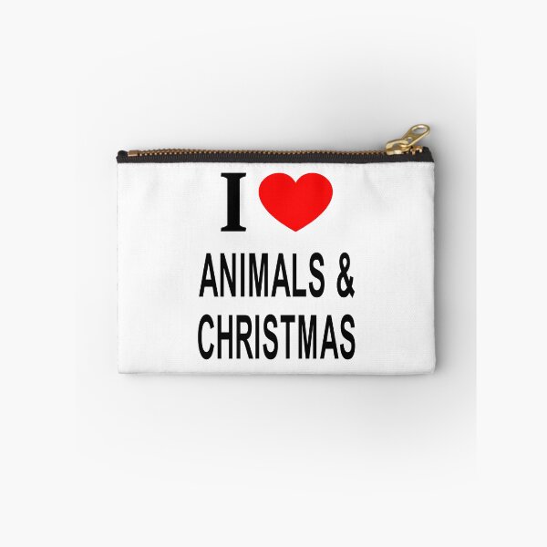 Item preview, I ❤️ ANIMALS & CHRISTMAS I LOVE ANIMALS & CHRISTMAS I HEART ANIMALS & CHRISTMAS designed and sold by usernamenaijan.