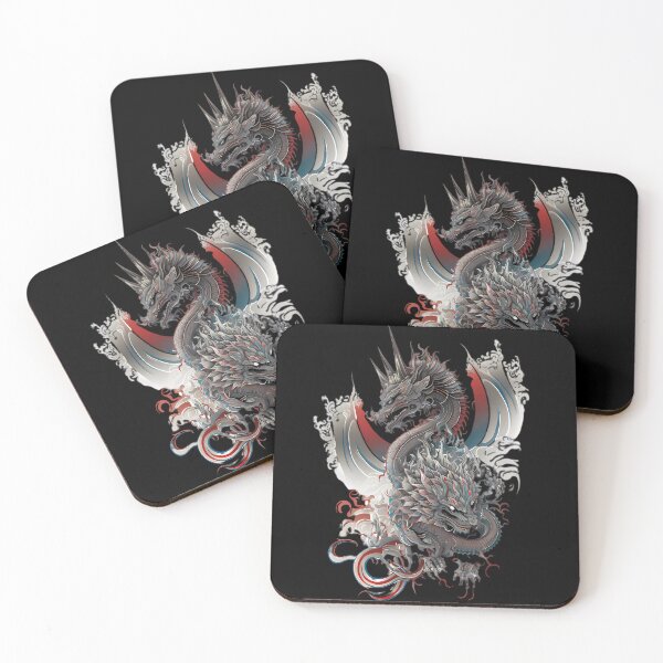 Item preview, “Majestic Dragon Sak Yant: Thai Art” designed and sold by Art-Vortex-fr.