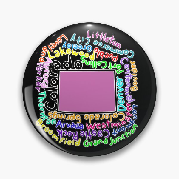 Item preview, Colorado map with names designed and sold by Maws25.