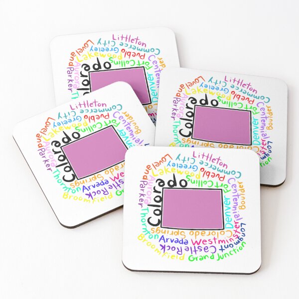 Item preview, Colorado map with names designed and sold by Maws25.