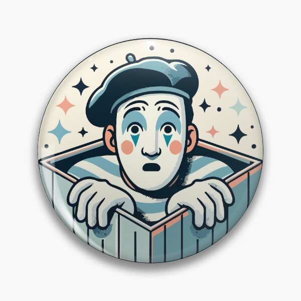 Item preview, Starry-Eyed Mime in Circular Spotlight designed and sold by OniumEth.