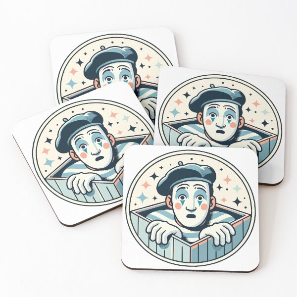 Item preview, Starry-Eyed Mime in Circular Spotlight designed and sold by OniumEth.