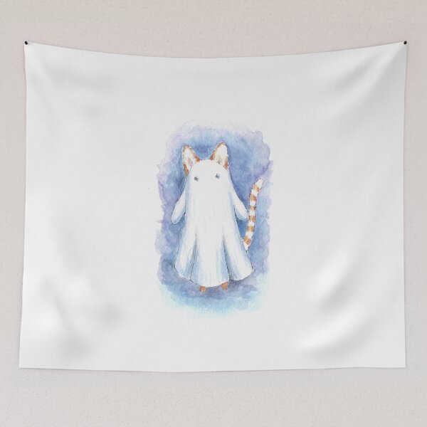 Item preview, Ghost Cat Watercolour designed and sold by Brett Miley.