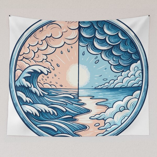 Item preview, Ocean of Calm and Chaos designed and sold by OniumEth.