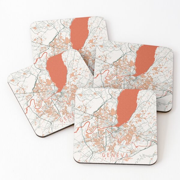 Item preview, Geneva City Map of Switzerland  - Bohemian designed and sold by deMAP.