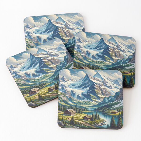 Item preview, Swiss Alps - AI Art designed and sold by Oilix.