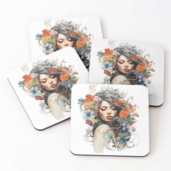 Item preview, a woman and flower designed and sold by KandaShopTH.