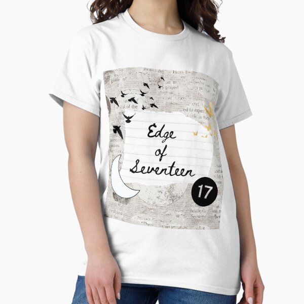 Edge of Seventeen by Stevie Nicks Lyric Print Classic T-Shirt