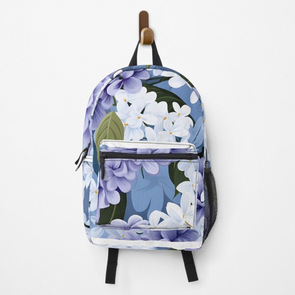 Item preview, Idaho Syringa State Flower ( Philadelphus lewisii ) Design Pattern Purple White designed and sold by Lumora.Studio.
