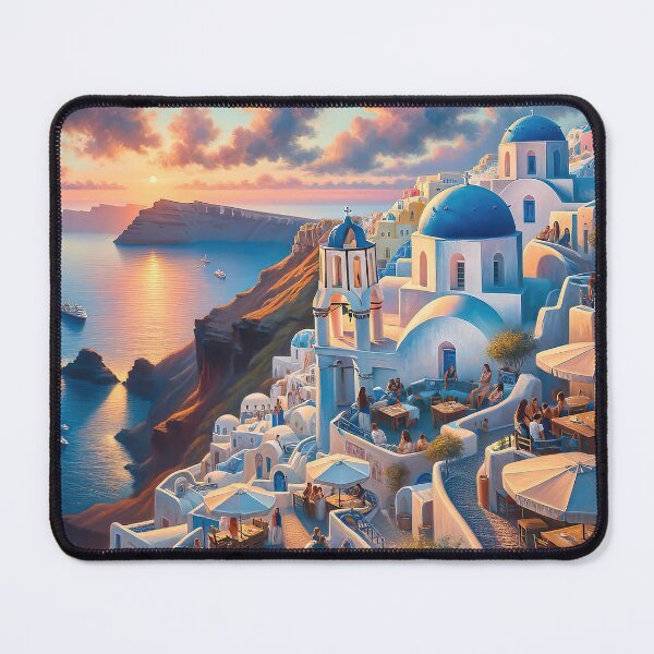 Item preview, Santorini - AI art designed and sold by Oilix.
