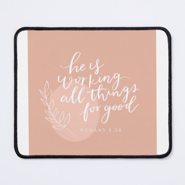 Item preview, Romans 8:28 Calligraphy Verse Print designed and sold by Annie Huang.