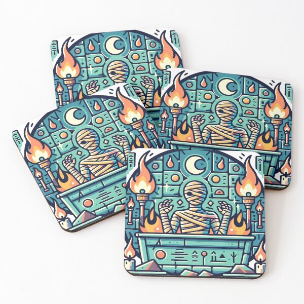Item preview, Mystical Mummy Ritual Under Moonlight designed and sold by OniumEth.
