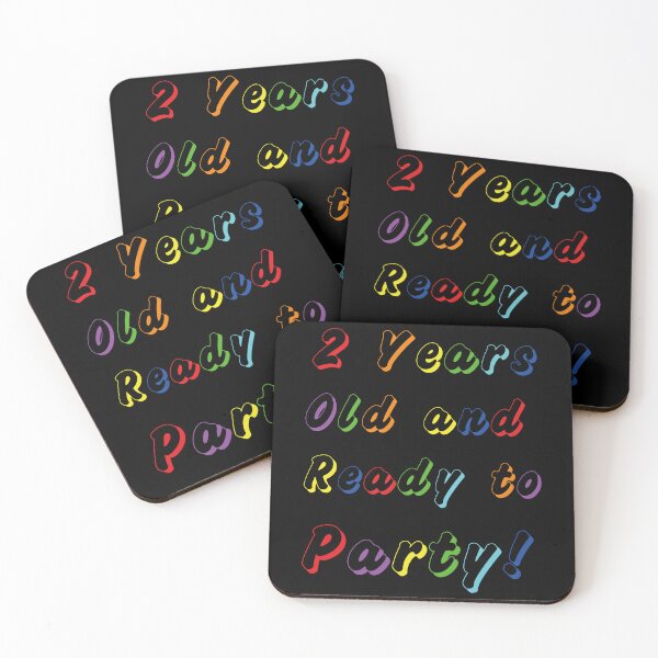 Item preview, Two Years Old And Ready To Party Colorful Lovely Funny Kids Birthday  designed and sold by al21ex.