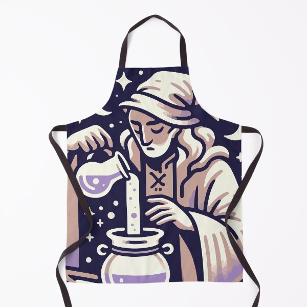 Item preview, Alchemist Pouring Potion Under Celestial Night designed and sold by OniumEth.