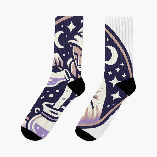 Item preview, Alchemist Pouring Potion Under Celestial Night designed and sold by OniumEth.