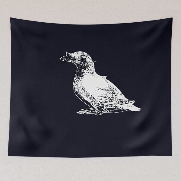 Item preview, Rhinoceros Aucklet White Alternate Design  designed and sold by designsasstultd.