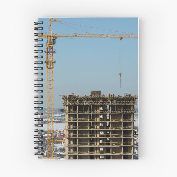 Item preview, high tower crane above a skyscraper designed and sold by mrivserg.