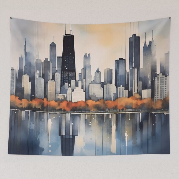 Item preview, “Skyscraper Symphony” - Rhythms of rising towers designed and sold by edge-studios.