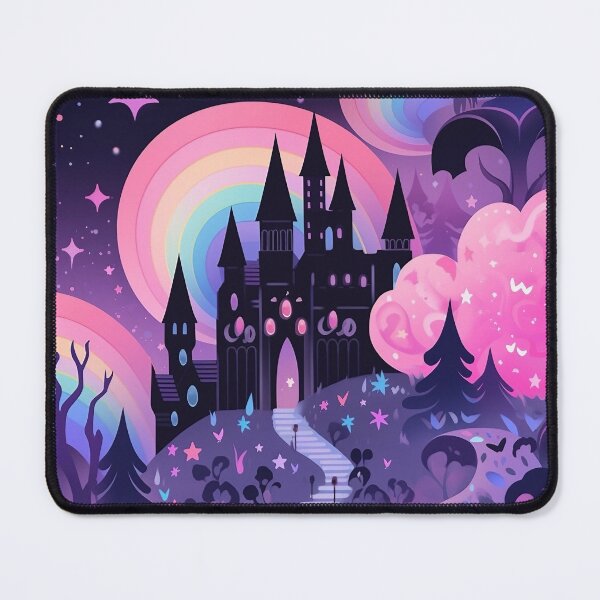 Item preview, Rainbow Gothic Castle Spooky Pattern designed and sold by bennievee.