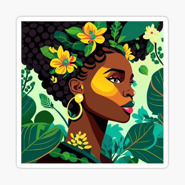 Aperçu de l'œuvre Dame nature créée et vendue par lilbangdesigns.