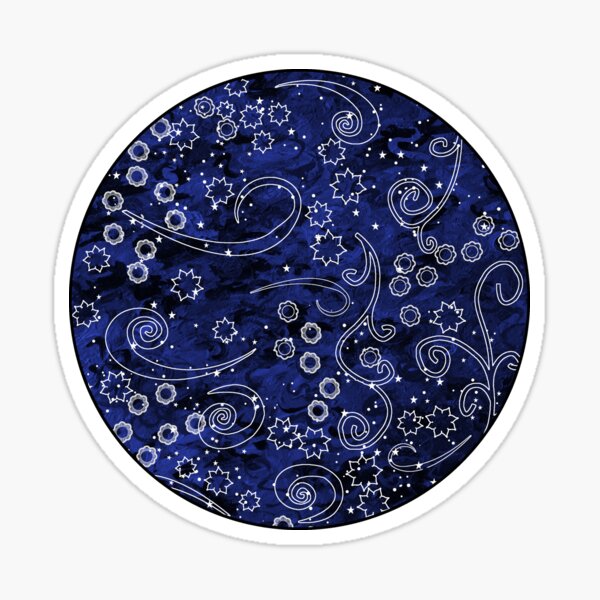 Starry night sky Sticker