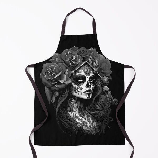 Item preview, La Catrina Mysterious Beauty of the Dia de los Muertos Black and White designed and sold by PugD.