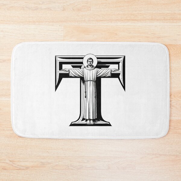 Item preview, AI Saint Francis of Assisi as a Franciscan Tau Expressionist Effect 1 designed and sold by Artist4God.