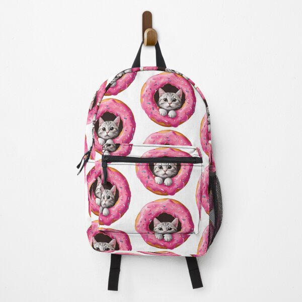 Item preview, Cute Cat Looking Through Pink Donut designed and sold by silviaol.