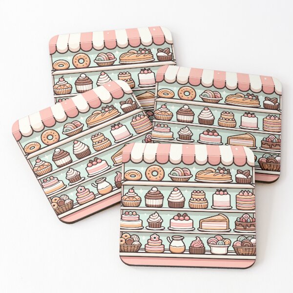 Item preview, Delicious Bakery Showcase with Assorted Pastries and Cakes designed and sold by OniumEth.