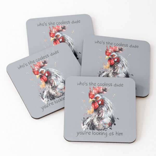 Item preview,  Coolest Rooster Dude Chicken Art designed and sold by LDisme.