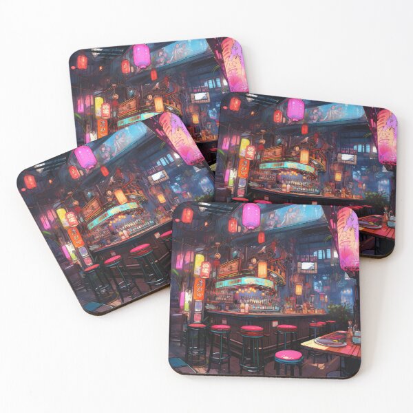 Item preview, Japanese Neon-Lit Nightlife Bar designed and sold by ZedOhEe.
