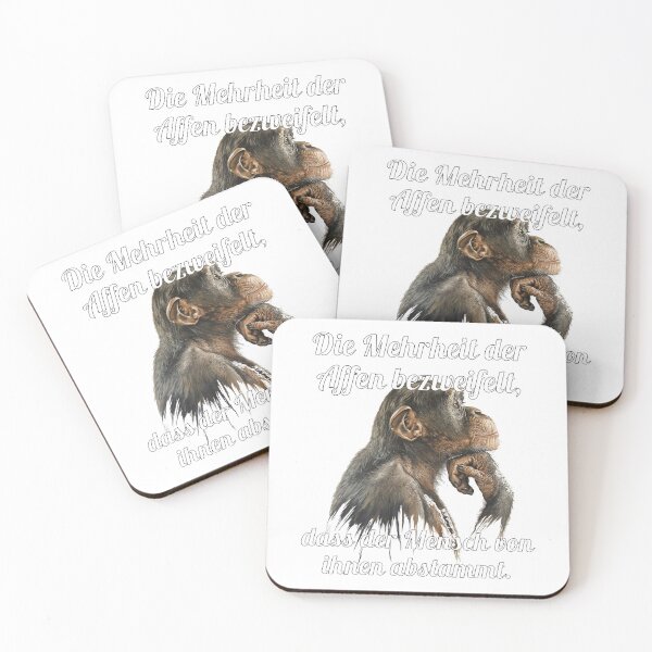 Item preview, The majority of monkeys doubt that humans descended from them. designed and sold by Sanooshop.
