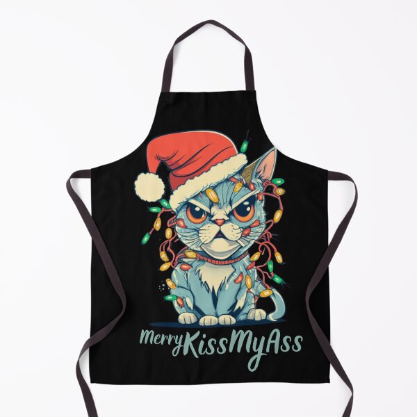 Item preview, Merry Kissmyass Funny Cat Christmas designed and sold by ArtFromBeyond.