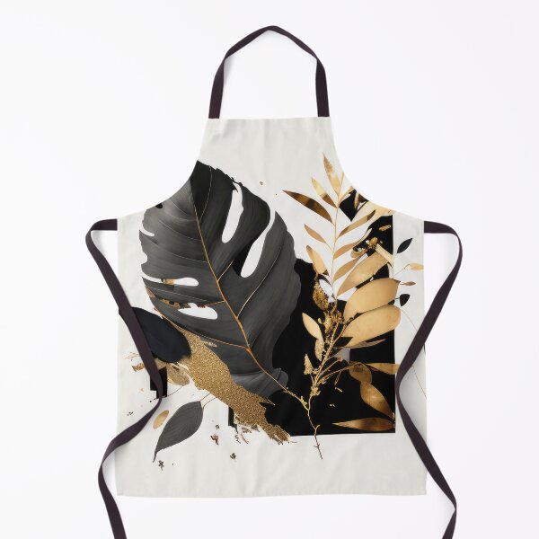 Item preview, Elegant Leaf Composition in Gold and Monochrome designed and sold by ZedOhEe.