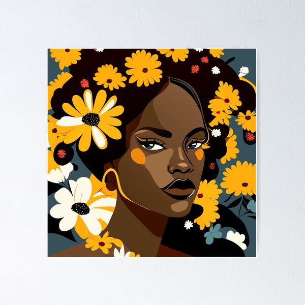 Item preview, Daisy lady portrait designed and sold by lilbangdesigns.