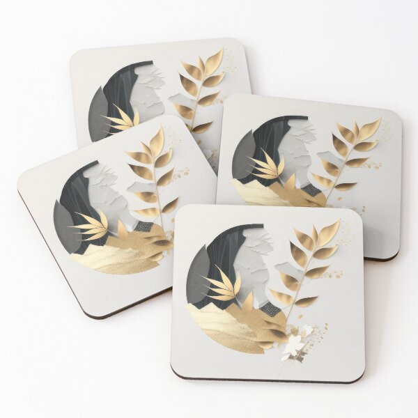 Item preview, Golden Botanical Texture Collage designed and sold by ZedOhEe.