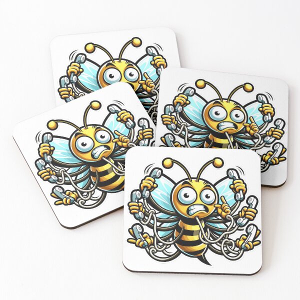 Item preview, Busy Bee Design - Captivating Artwork for Nature Enthusiasts designed and sold by The-Library.
