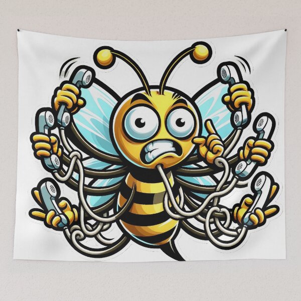 Item preview, Busy Bee Design - Captivating Artwork for Nature Enthusiasts designed and sold by The-Library.